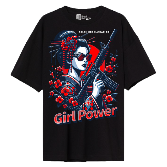 GIRL POWER  - BOB WORLDS 220 GSM Oversized T-Shirt