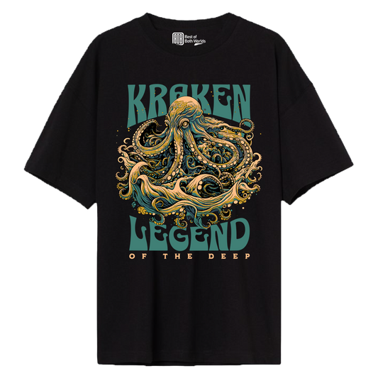 KRAKEN LEGEND  - BOB WORLDS 220 GSM Oversized T-Shirt