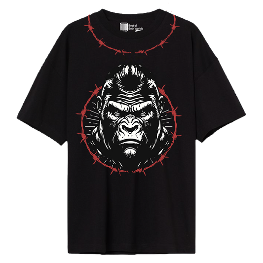 GROUNDED GORILLA - BOB WORLDS 220 GSM Oversized T-Shirt